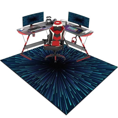 Bodenschutzmatte Für Hartböden Unterlegmatte Schreibtischstuhl Jugendlicher Bürostuhl Matte Bodenmatte Unter Bürostuhl Schreibtisch Computerstuhl Teppiche Gaming Bürostuhl Stuhlmatten 120 x 140 cm von Xiaputcr