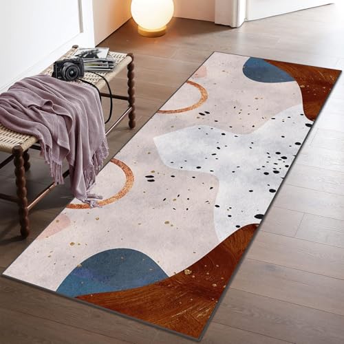 Xiaputcr Teppich Läufer 50 x 180 cm Küchenteppich Läufer rutschfeste waschbare Fußmatte, Schmutzfangmatte Innen Lang, absorbierend Türmatte Fussmatte Läufer Teppich, Eingang Flur Korridor von Xiaputcr