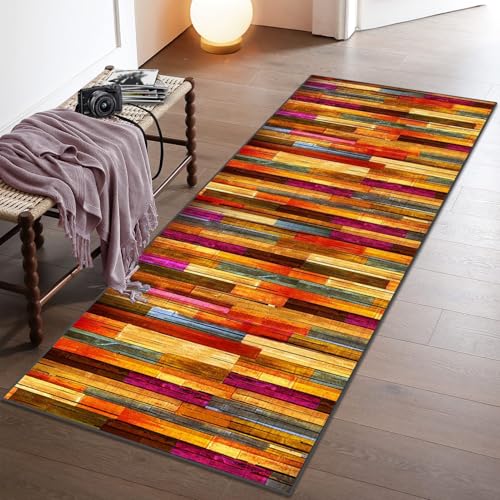 Xiaputcr Teppich Läufer Flur Küche 60 x 100 cm Modern rutschfest Waschbar Dauerhaft Küchenläufer Flurläufer, Schmutzfangmatte Fußmatte Innen für Korridor Schlafzimmer Innen Wohnzimmer Eingang von Xiaputcr