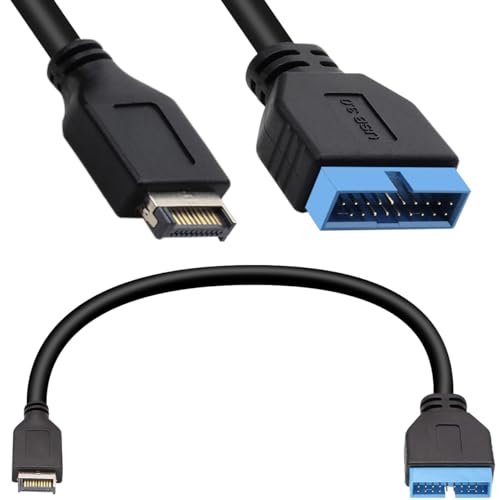 Xiatiaosann USB 3.1 Frontplatte Typ-E-Header auf USB 3.0 19/20Pin Buchse Motherboard-Verlängerungskabel Adapter Datenübertragung 200mm/7.87in Linie für ASUS PC Computer Anschluss Xiatiaosann USB 3.1 Frontplatte Typ-E-Header auf USB 3.0 19/20Pin Buchse Motherboard-Verlängerungskabel Adapter Datenübertragung 200mm/7.87in Linie für ASUS PC Computer Anschluss von Xiatiaosann