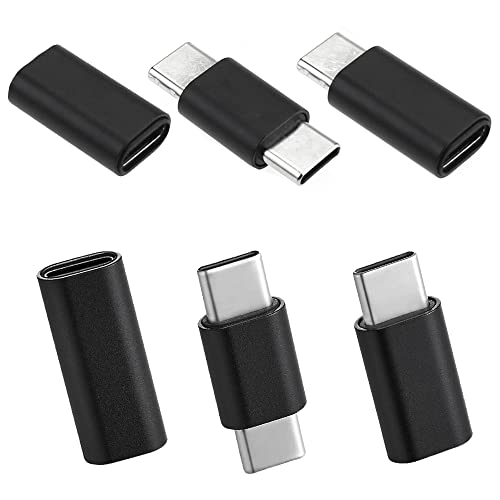 Xiatiaosann USB C 3.1 Kupplung 6 Stücke, USB 3.1 C/10 Gbit/s Typ C Stecker auf Stecker, Buchse auf Buchse, Stecker auf Buchse, Kupplungsadapter für MacBook, für Nintendo Switch, für Thunderbolt3 usw. von Xiatiaosann