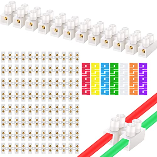 Xiatiaosann Lüsterklemmen 12-pin Kabelverbinder Klemmleiste 380V 10A Anschlussklemme für 2.5mm² Kabel, 9 Stück Lüsterklemme Steckbar von Xiatiaosann