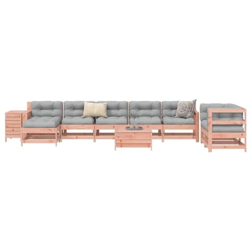 Xichuzi 10-TLG. Garten-Sofagarnitur Massivholz Douglasie, Balkonmöbel Set, Gartenmöbel Set, Gartenlounge Set, Terassenmöbel, Loungemöbel Terrasse - 3250646 von Xichuzi