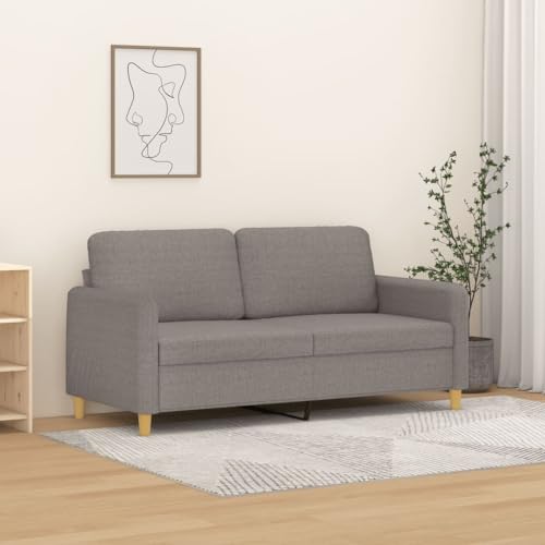 Xichuzi 2-Sitzer-Sofa Taupe 140 cm Stoff, Loungesofa, Sofas & Couches, Relaxsofa, Couch für Wohnzimmer, 359485 von Xichuzi