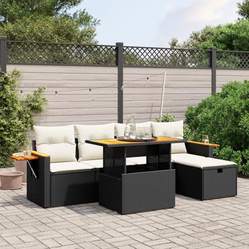 Xichuzi 6-TLG. Garten-Sofagarnitur mit Kissen Schwarz Poly Rattan, Lounge Gartenmöbel Set, Möbelsets, Balkon Möbel, Gartenlounge, Gartensofa - 3276136 Xichuzi 6-TLG. Garten-Sofagarnitur mit Kissen Schwarz Poly Rattan, Lounge Gartenmöbel Set, Möbelsets, Balkon Möbel, Gartenlounge, Gartensofa - 3276136 von Xichuzi