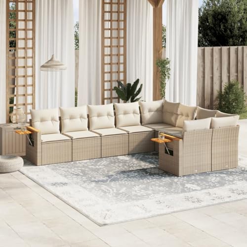 Xichuzi 9-TLG. Garten-Sofagarnitur mit Kissen Beige Poly Rattan, Lounge Gartenmöbel Set, Möbelsets, Balkon Möbel, Gartenlounge, Gartensofa - 3227143 Xichuzi 9-TLG. Garten-Sofagarnitur mit Kissen Beige Poly Rattan, Lounge Gartenmöbel Set, Möbelsets, Balkon Möbel, Gartenlounge, Gartensofa - 3227143 von Xichuzi