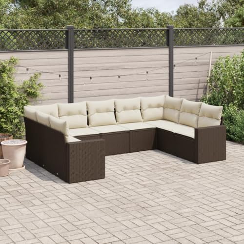 Xichuzi 9-TLG. Garten-Sofagarnitur mit Kissen Braun Poly Rattan, Lounge Gartenmöbel Set, Möbelsets, Balkon Möbel, Gartenlounge, Gartensofa - 3219393 Xichuzi 9-TLG. Garten-Sofagarnitur mit Kissen Braun Poly Rattan, Lounge Gartenmöbel Set, Möbelsets, Balkon Möbel, Gartenlounge, Gartensofa - 3219393 von Xichuzi
