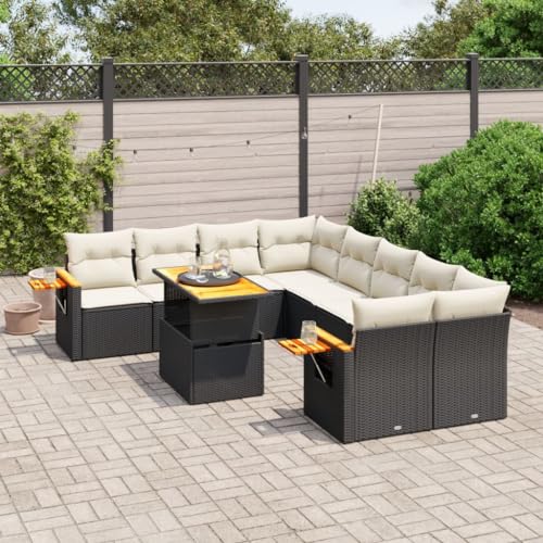 Xichuzi 9-TLG. Garten-Sofagarnitur mit Kissen Schwarz Poly Rattan, Lounge Gartenmöbel Set, Möbelsets, Balkon Möbel, Gartenlounge, Gartensofa - 3273443 Xichuzi 9-TLG. Garten-Sofagarnitur mit Kissen Schwarz Poly Rattan, Lounge Gartenmöbel Set, Möbelsets, Balkon Möbel, Gartenlounge, Gartensofa - 3273443 von Xichuzi