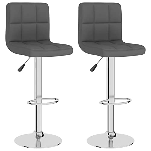 Xichuzi Barhocker 2 STK Barstuhl, Bar Stools, Bar Chair, Tresenstuhl, Barstool, Thekenhocker, Küchenhocker, Tresenhocker, Bar Accessories, Dunkelgrau Stoff von Xichuzi
