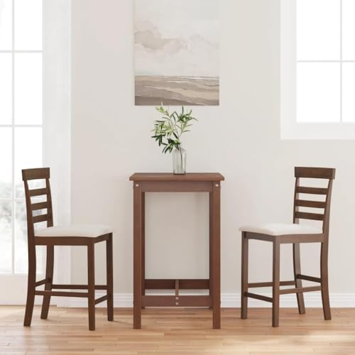 Xichuzi Barhocker mit Kissen 2 STK. Braun Massivholz Gummibaum, Bar Chair, Barstuhl, Bar Hochstuhl, Barstool, Küchenhocker, Thekenstuhl, Bistrohocker, Tresenhocker - 4102537 Xichuzi Barhocker mit Kissen 2 STK. Braun Massivholz Gummibaum, Bar Chair, Barstuhl, Bar Hochstuhl, Barstool, Küchenhocker, Thekenstuhl, Bistrohocker, Tresenhocker - 4102537 von Xichuzi