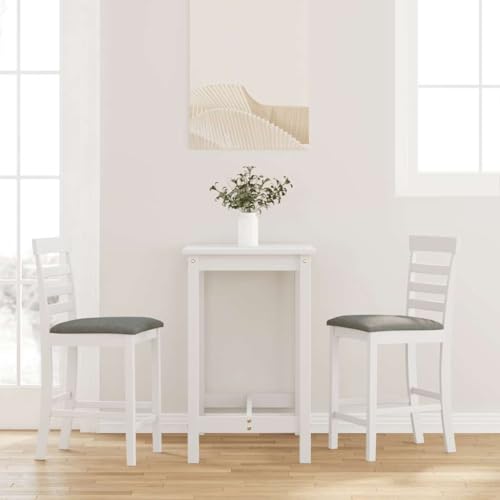 Xichuzi Barhocker mit Kissen 2 STK. Weiß Massivholz Gummibaum, Bar Chair, Barstuhl, Bar Hochstuhl, Barstool, Küchenhocker, Thekenstuhl, Bistrohocker, Tresenhocker - 4102541 Xichuzi Barhocker mit Kissen 2 STK. Weiß Massivholz Gummibaum, Bar Chair, Barstuhl, Bar Hochstuhl, Barstool, Küchenhocker, Thekenstuhl, Bistrohocker, Tresenhocker - 4102541 von Xichuzi