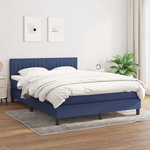 Xichuzi Boxspringbett mit Matratze Blau 140x200 cm Stoff, Bettgestell, Bett, Schlafbett, Bed Frame, Schlafzimmer Bett - 3140223 Xichuzi Boxspringbett mit Matratze Blau 140x200 cm Stoff, Bettgestell, Bett, Schlafbett, Bed Frame, Schlafzimmer Bett - 3140223 von Xichuzi