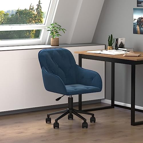 Xichuzi Bürostuhl Drehbar Blau Samt, Aktenschrank, File Cabinet, Schreibtisch Schrank, Büro Schrank, Schreibtischschrank - 344866 von Snsowed
