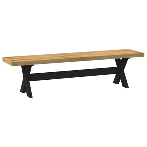 Xichuzi Esszimmerbank NOAIN X-Form-Beine 180x40x45 cm Massivholz Kiefer, Sitzbank Esszimmer, Küchenbank, Bank Esszimmer, Hockerbank, Pflanzenbank, Betthocker, Sitzecke Küche - 4100049 von Xichuzi