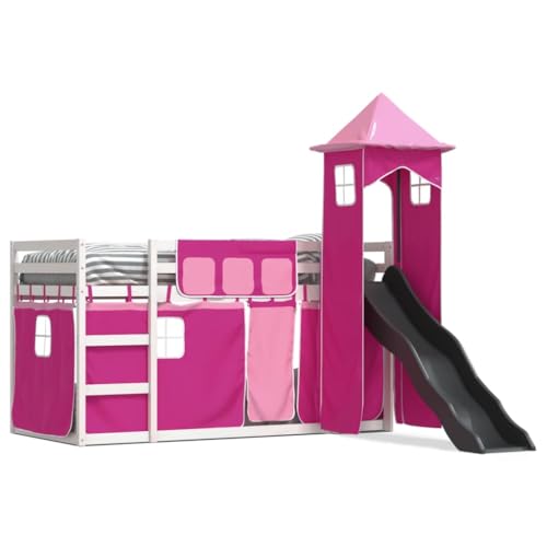 Xichuzi Etagenbett mit Rutsche und Gardinen Rosa 90x200 cm, Bett, Bettgestell, Jugendbett, Schlafzimmer Bett, Bed Frame - 3284193 Xichuzi Etagenbett mit Rutsche und Gardinen Rosa 90x200 cm, Bett, Bettgestell, Jugendbett, Schlafzimmer Bett, Bed Frame - 3284193 von Xichuzi