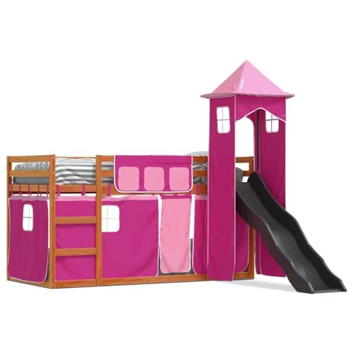 Xichuzi Etagenbett mit Rutsche und Gardinen Rosa 90x200 cm, Bett, Bettgestell, Jugendbett, Schlafzimmer Bett, Bed Frame - 3284196 Xichuzi Etagenbett mit Rutsche und Gardinen Rosa 90x200 cm, Bett, Bettgestell, Jugendbett, Schlafzimmer Bett, Bed Frame - 3284196 von Xichuzi