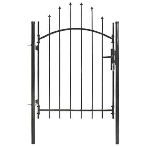 Xichuzi Gartentor, Gartentür, Gartenpforte, Zauntür, Zaun Garten, Stahl 1x1,5 m Schwarz Xichuzi Gartentor, Gartentür, Gartenpforte, Zauntür, Zaun Garten, Stahl 1x1,5 m Schwarz von Xichuzi