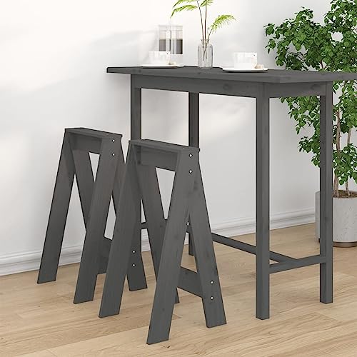 Xichuzi Hocker 2 STK Footstool, Stilvolle Hocker, Classroom Stools, Wartehocker, Grau 40x40x75 cm Massivholz Kiefer Xichuzi Hocker 2 STK Footstool, Stilvolle Hocker, Classroom Stools, Wartehocker, Grau 40x40x75 cm Massivholz Kiefer von Xichuzi