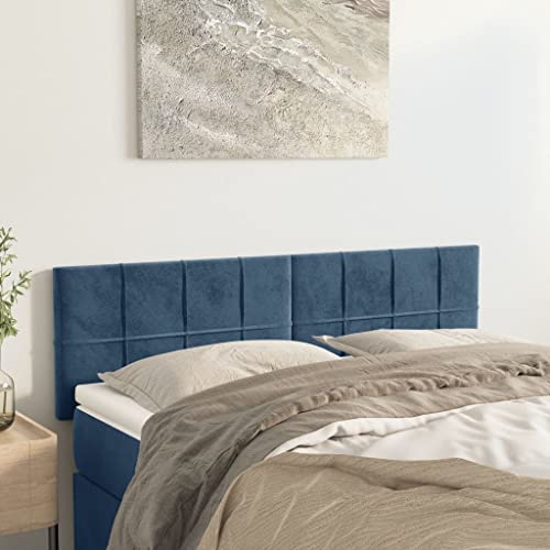 Xichuzi Kopfteile 2 STK. Dunkelblau 72x5x78/88 cm Samt, Bettkopfteil, Kopfteil Bezug, Bett Rückwand, Bettrückwand, Kopfteilbezüge, Kopfteilabdeckung - 346058 Xichuzi Kopfteile 2 STK. Dunkelblau 72x5x78/88 cm Samt, Bettkopfteil, Kopfteil Bezug, Bett Rückwand, Bettrückwand, Kopfteilbezüge, Kopfteilabdeckung - 346058 von Snsowed