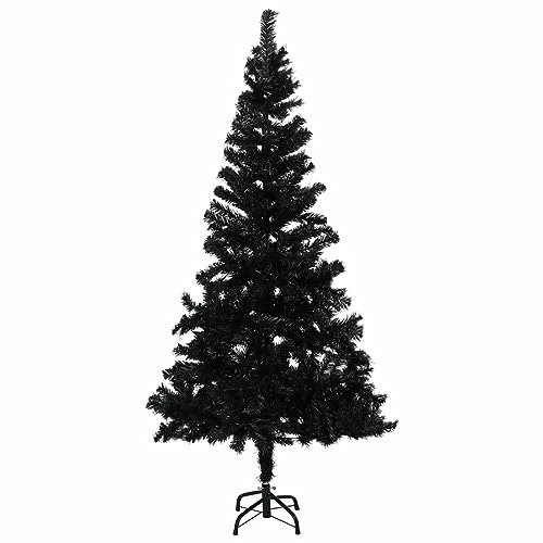Xichuzi Künstlicher Weihnachtsbaum mit Ständer Schwarz 150 cm PVC, Tannenbaum Künstlich, Christmas Tree, Tannenbaum Deko, Weihnachtsbäume, Christbaum - 321000 von Xichuzi