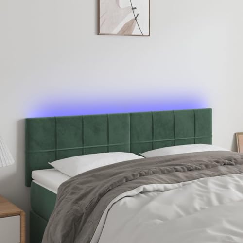 Xichuzi LED Kopfteil Dunkelgrün 144x5x78/88 cm Samt, Bettkopfteil, Kopfteil Bezug, Bett Rückwand, Bettrückwand, Kopfteilbezüge, Kopfteilabdeckung - 3121663 Xichuzi LED Kopfteil Dunkelgrün 144x5x78/88 cm Samt, Bettkopfteil, Kopfteil Bezug, Bett Rückwand, Bettrückwand, Kopfteilbezüge, Kopfteilabdeckung - 3121663 von Snsowed
