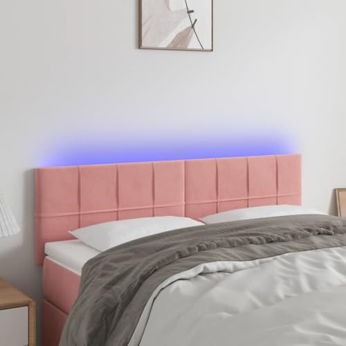 Xichuzi LED Kopfteil Rosa 144x5x78/88 cm Samt, Bettkopfteil, Kopfteil Bezug, Bett Rückwand, Bettrückwand, Kopfteilbezüge, Kopfteilabdeckung - 3121665 Xichuzi LED Kopfteil Rosa 144x5x78/88 cm Samt, Bettkopfteil, Kopfteil Bezug, Bett Rückwand, Bettrückwand, Kopfteilbezüge, Kopfteilabdeckung - 3121665 von Snsowed
