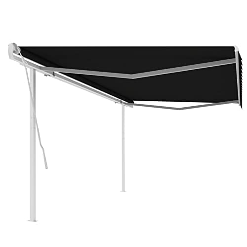 Xichuzi Markise Manuell Einziehbar mit Pfosten 5x3 m Anthrazit, Sichtschutz Balkon, Balkon Markise, Seitenmarkise, Klemmmarkise, Sonnenvorhang, Balkonmarkisen - 3069979 Xichuzi Markise Manuell Einziehbar mit Pfosten 5x3 m Anthrazit, Sichtschutz Balkon, Balkon Markise, Seitenmarkise, Klemmmarkise, Sonnenvorhang, Balkonmarkisen - 3069979 von Xichuzi