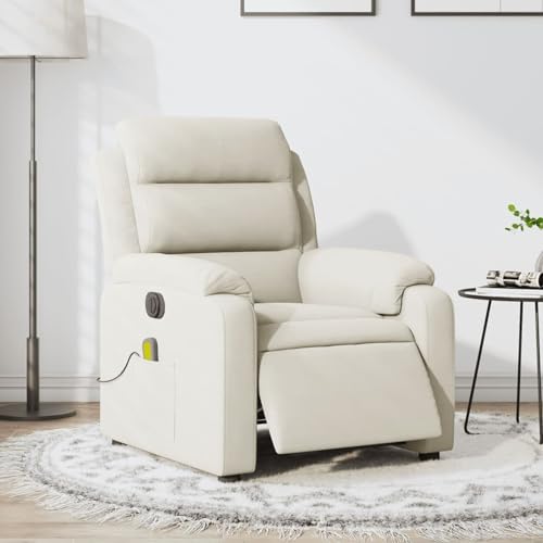 Xichuzi Massagesessel Creme Samt, Relaxsessel, Fernsehsessel, Kinosessel, Stillsessel - 3205090 von Xichuzi