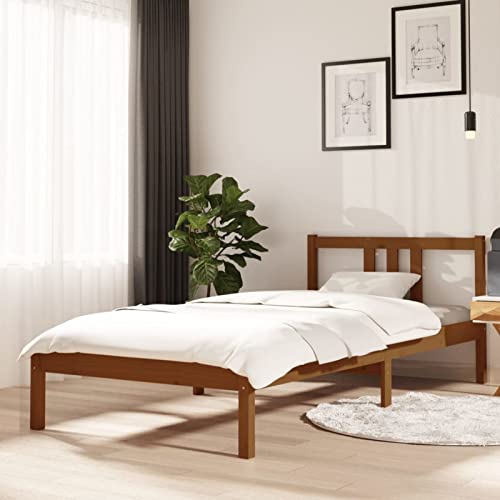 Xichuzi Massivholzbett Honigbraun 90x200 cm, Familienbett, Bed Frame, Bettstell, Bettrahmen, Jugendbett, Schlafzimmer Bett, Bettgestell - 814872 Xichuzi Massivholzbett Honigbraun 90x200 cm, Familienbett, Bed Frame, Bettstell, Bettrahmen, Jugendbett, Schlafzimmer Bett, Bettgestell - 814872 von Xichuzi