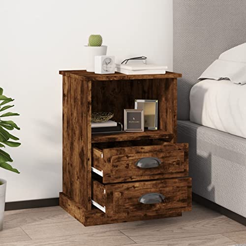 Xichuzi Nachttische 2 STK Nachtschrank, Nachtkästchen, Bedside Table, Komodenschrank, Nachtkommode, Beistelltisch, Nightstand, Schlafzimmer Möbel, Räuchereiche 43x36x60 cm Xichuzi Nachttische 2 STK Nachtschrank, Nachtkästchen, Bedside Table, Komodenschrank, Nachtkommode, Beistelltisch, Nightstand, Schlafzimmer Möbel, Räuchereiche 43x36x60 cm von Xichuzi
