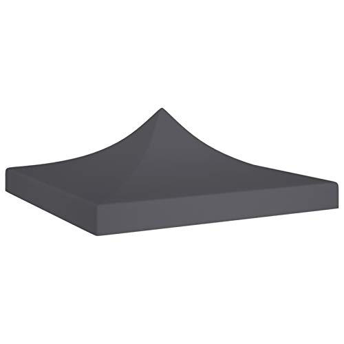 Xichuzi Partyzelt-Dach, Ersatz Pavillondach, Dach Für Pavillon, Ersatzdach Pavillon, 2x2 m Anthrazit 270 g/m² von Xichuzi