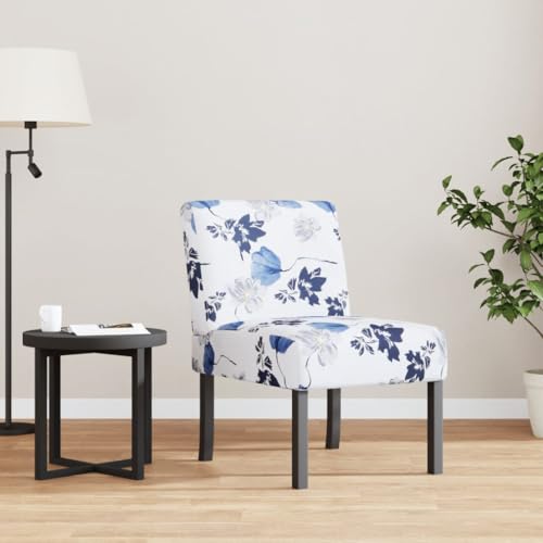 Xichuzi Polsterstuhl Blau Blumenmuster Stoff, Fernsehsessel, Kinosessel, Lesesessel, Tv Sessel, Ohrensessel, Armsessel, Seselstuhl Wohnzimmer - 352461 von Xichuzi