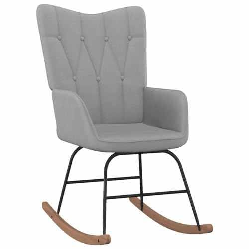 Xichuzi Schaukelstuhl, Sessel Wohnzimmer, Schaukelsessel, Stillsessel, Schwingsessel, Tv Sessel, Ohrensessel, Relaxsessel, Rocking Chair, Hellgrau Stoff Xichuzi Schaukelstuhl, Sessel Wohnzimmer, Schaukelsessel, Stillsessel, Schwingsessel, Tv Sessel, Ohrensessel, Relaxsessel, Rocking Chair, Hellgrau Stoff von Xichuzi