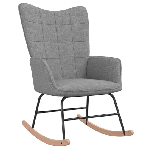 Xichuzi Schaukelstuhl, Sessel Wohnzimmer, Schaukelsessel, Stillsessel, Schwingsessel, Tv Sessel, Ohrensessel, Rocking Chair, Relaxsessel, Hellgrau Stoff Xichuzi Schaukelstuhl, Sessel Wohnzimmer, Schaukelsessel, Stillsessel, Schwingsessel, Tv Sessel, Ohrensessel, Rocking Chair, Relaxsessel, Hellgrau Stoff von Xichuzi
