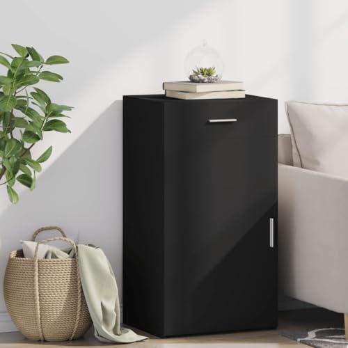Xichuzi Sideboard Schwarz 50x42,5x93 cm Holzwerkstoff, Schlafzimmer Kommode, Komodenschrank, Küchenschrank, Commode, Flurkommode, Schlafzimmerkommode, Schrank - 846293 Xichuzi Sideboard Schwarz 50x42,5x93 cm Holzwerkstoff, Schlafzimmer Kommode, Komodenschrank, Küchenschrank, Commode, Flurkommode, Schlafzimmerkommode, Schrank - 846293 von Xichuzi
