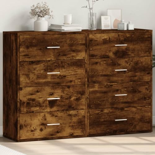 Xichuzi Sideboards 2 STK. Räuchereiche 60x31x84 cm Holzwerkstoff, Schlafzimmer Kommode, Komodenschrank, Küchenschrank, Commode, Flurkommode, Schlafzimmerkommode, Schrank - 3276585 Xichuzi Sideboards 2 STK. Räuchereiche 60x31x84 cm Holzwerkstoff, Schlafzimmer Kommode, Komodenschrank, Küchenschrank, Commode, Flurkommode, Schlafzimmerkommode, Schrank - 3276585 von Xichuzi