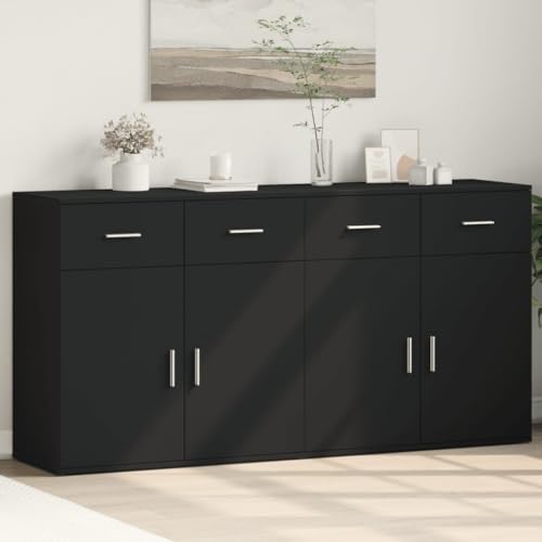 Xichuzi Sideboards 2 STK. Schwarz 79x38x80 cm Holzwerkstoff, Schlafzimmer Kommode, Komodenschrank, Küchenschrank, Commode, Flurkommode, Schlafzimmerkommode, Schrank - 3276617 Xichuzi Sideboards 2 STK. Schwarz 79x38x80 cm Holzwerkstoff, Schlafzimmer Kommode, Komodenschrank, Küchenschrank, Commode, Flurkommode, Schlafzimmerkommode, Schrank - 3276617 von Snsowed