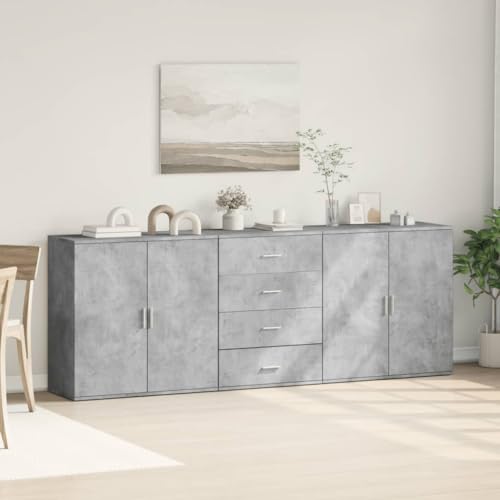 Xichuzi Sideboards 3 STK. Betongrau Holzwerkstoff, Schlafzimmer Kommode, Komodenschrank, Küchenschrank, Commode, Flurkommode, Schlafzimmerkommode, Schrank - 3276612 Xichuzi Sideboards 3 STK. Betongrau Holzwerkstoff, Schlafzimmer Kommode, Komodenschrank, Küchenschrank, Commode, Flurkommode, Schlafzimmerkommode, Schrank - 3276612 von Xichuzi