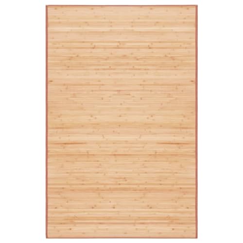 Xichuzi Teppich, Carpet, Area Rug, Teppiche Wohnzimmer, Teppischwhonzimmer, Büroteppich, Schlafzimmer, Bambus 100×160 cm Braun von Xichuzi