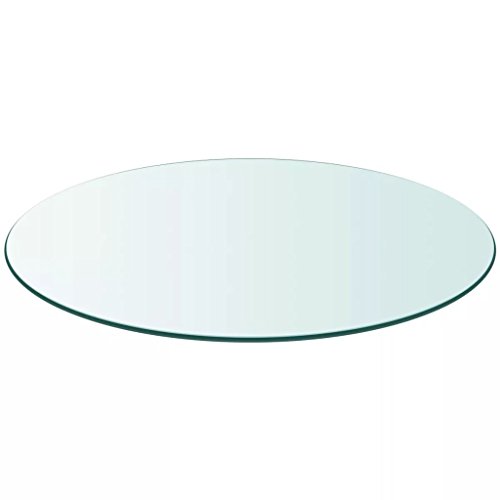 Xichuzi Tischplatte, Schreibtisch Platte, Tabletop, Schreibtischplatte, Küchenarbeitsplatte, Arbeitsplatte Küche, Schreibtisch, aus gehärtetem Glas rund 900 mm von Xichuzi