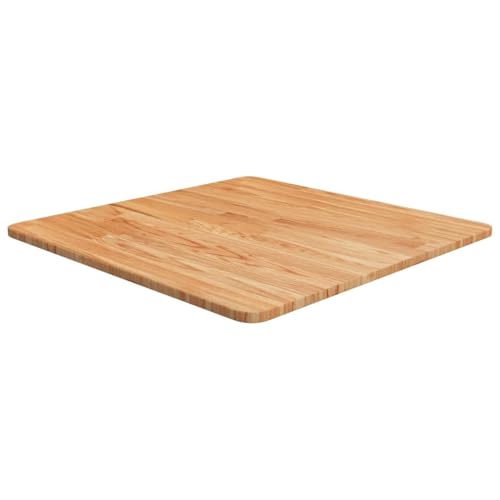 Xichuzi Tischplatte Quadratisch Hellbraun 60x60x1,5cm Behandelte Eiche, Arbeitsplatte, Waschtischplatte, Bürotischplatte von Xichuzi