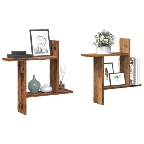 Xichuzi Wandregale 2 STK. Altholz-Optik 50x12x50 cm Holzwerkstoff, Schweberegal, Regal Wand, Bücherregal, Hängeregal, Regalbrett, Küchenregal, Wandboard - 853261 Xichuzi Wandregale 2 STK. Altholz-Optik 50x12x50 cm Holzwerkstoff, Schweberegal, Regal Wand, Bücherregal, Hängeregal, Regalbrett, Küchenregal, Wandboard - 853261 von Xichuzi