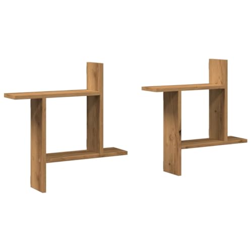 Xichuzi Wandregale 2 STK. Artisan-Eiche 50x12x50 cm Holzwerkstoff, Schweberegal, Regal Wand, Bücherregal, Hängeregal, Regalbrett, Küchenregal, Wandboard - 853262 Xichuzi Wandregale 2 STK. Artisan-Eiche 50x12x50 cm Holzwerkstoff, Schweberegal, Regal Wand, Bücherregal, Hängeregal, Regalbrett, Küchenregal, Wandboard - 853262 von Xichuzi