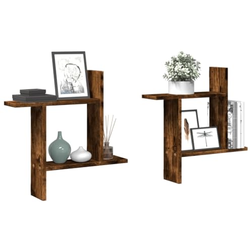 Xichuzi Wandregale 2 STK. Räuchereiche 50x12x50 cm Holzwerkstoff, Schweberegal, Regal Wand, Bücherregal, Hängeregal, Regalbrett, Küchenregal, Wandboard - 853258 Xichuzi Wandregale 2 STK. Räuchereiche 50x12x50 cm Holzwerkstoff, Schweberegal, Regal Wand, Bücherregal, Hängeregal, Regalbrett, Küchenregal, Wandboard - 853258 von Xichuzi