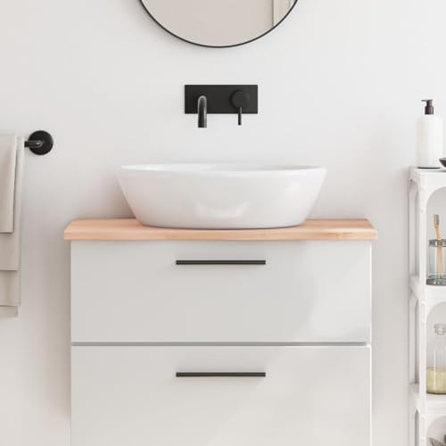 Xichuzi Waschtischplatte 80x40x2 cm Massivholz Unbehandelt, Arbeitsplatte, Holzplatte, Schreibtischplatte, Waschtischplatte, Küchenarbeitsplatte - 3156020 von Xichuzi