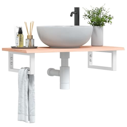 Xichuzi Waschtischplatte mit Halterung Stahl und Massivholz Eiche, Arbeitsplatte, Holzplatte, Schreibtischplatte, Waschtischplatte, Küchenarbeitsplatte - 3302544 Xichuzi Waschtischplatte mit Halterung Stahl und Massivholz Eiche, Arbeitsplatte, Holzplatte, Schreibtischplatte, Waschtischplatte, Küchenarbeitsplatte - 3302544 von Xichuzi