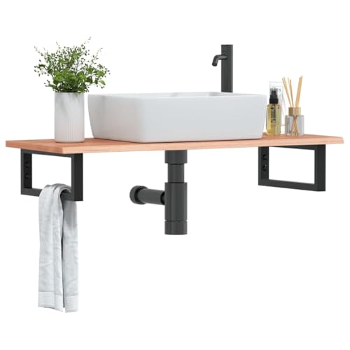 Xichuzi Waschtischplatte mit Halterung Stahl und Massivholz Eiche, Arbeitsplatte, Holzplatte, Schreibtischplatte, Waschtischplatte, Küchenarbeitsplatte - 3302569 Xichuzi Waschtischplatte mit Halterung Stahl und Massivholz Eiche, Arbeitsplatte, Holzplatte, Schreibtischplatte, Waschtischplatte, Küchenarbeitsplatte - 3302569 von Xichuzi
