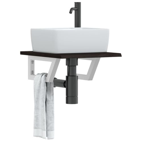 Xichuzi Waschtischplatte mit Halterung Stahl und Massivholz Eiche, Arbeitsplatte, Holzplatte, Schreibtischplatte, Waschtischplatte, Küchenarbeitsplatte - 3302574 Xichuzi Waschtischplatte mit Halterung Stahl und Massivholz Eiche, Arbeitsplatte, Holzplatte, Schreibtischplatte, Waschtischplatte, Küchenarbeitsplatte - 3302574 von Xichuzi