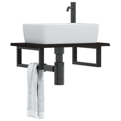 Xichuzi Waschtischplatte mit Halterung Stahl und Massivholz Eiche, Arbeitsplatte, Holzplatte, Schreibtischplatte, Waschtischplatte, Küchenarbeitsplatte - 3302581 Xichuzi Waschtischplatte mit Halterung Stahl und Massivholz Eiche, Arbeitsplatte, Holzplatte, Schreibtischplatte, Waschtischplatte, Küchenarbeitsplatte - 3302581 von Xichuzi