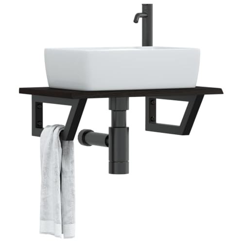 Xichuzi Waschtischplatte mit Halterung Stahl und Massivholz Eiche, Arbeitsplatte, Holzplatte, Schreibtischplatte, Waschtischplatte, Küchenarbeitsplatte - 3302583 Xichuzi Waschtischplatte mit Halterung Stahl und Massivholz Eiche, Arbeitsplatte, Holzplatte, Schreibtischplatte, Waschtischplatte, Küchenarbeitsplatte - 3302583 von Xichuzi